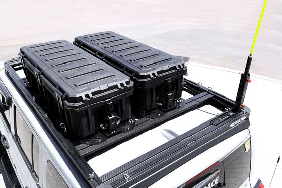 2023 Boîte à outils la plus populaire montée sur les supports de toit de voiture pour outils en vert Noir Durable