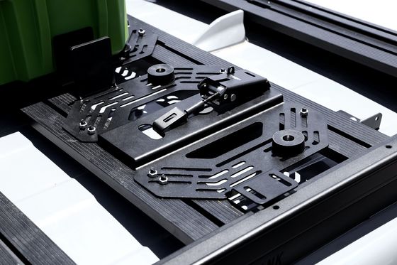 Boîte à outils en LLDPE en plastique haute résistance, boîte à outils rectangulaire pour le montage d'un support de toit de voiture