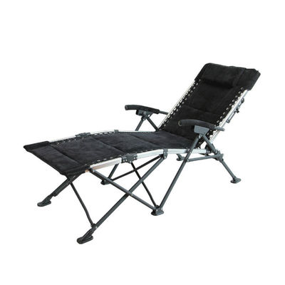 Chaise de camping en tissu pliable avec repose-pieds pour les jambes pour le camping extérieur portable