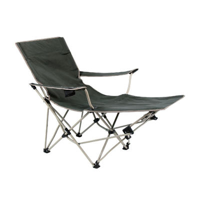 Chaise de camping en tissu pliable avec repose-pieds pour les jambes pour le camping extérieur portable
