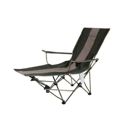 Chaise de camping en tissu pliable avec repose-pieds pour les jambes pour le camping extérieur portable