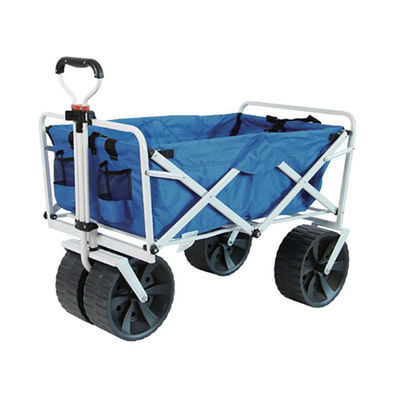 Chariot pliant à poignée ergonomique robuste et léger pour le camping et le jardin