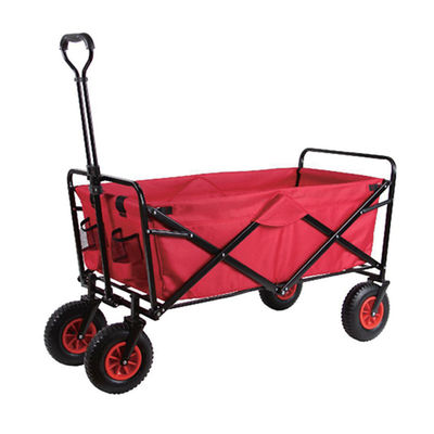Chariot pliant à poignée ergonomique robuste et léger pour le camping et le jardin