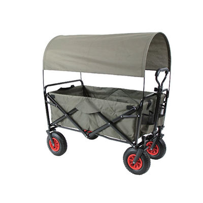 Chariot pliant à poignée ergonomique robuste et léger pour le camping et le jardin