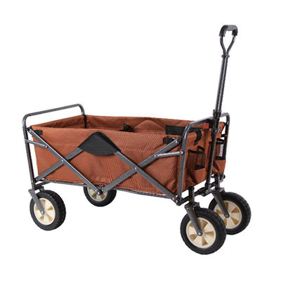 Chariot pliant à poignée ergonomique robuste et léger pour le camping et le jardin