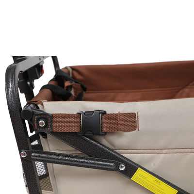 Chariot pliant à poignée ergonomique robuste et léger pour le camping et le jardin