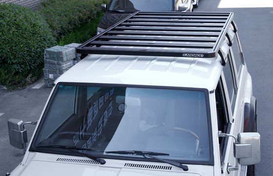 Étagère de toit tout-terrain pour NISSAN Y60 Système d'étagères de bagages en poudre noire