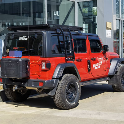 Jeep Wrangler JL JK Roof Rack Tray avec carénage à vent et support de bagages en alliage d'aluminium