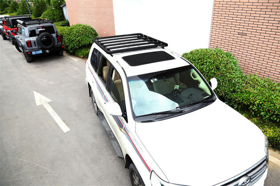TOYOTA LC 200 Noir Plate Roof Racks équipement de bagages support de vélo pour véhicule 4x4
