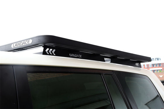 TOYOTA LC 200 Noir Plate Roof Racks équipement de bagages support de vélo pour véhicule 4x4