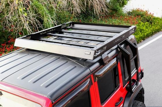 Corbeille de support de toit de véhicule 4x4 pour 18-23 Wrangler Rubicon Jeep Construction en aluminium en acier