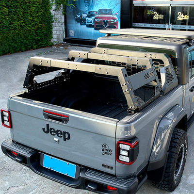 Facile à installer Bar de roulement de support de chargement recouvert de poudre noire pour le lit de ramassage 4x4 2005-2009