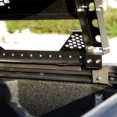 Facile à installer Bar de roulement de support de chargement recouvert de poudre noire pour le lit de ramassage 4x4 2005-2009