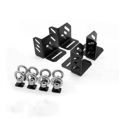 Moderne conception de la machine à laver à vis noire Plateforme de support de toit Plateforme de levage pivotante Ring Eye Bolt en acier inoxydable
