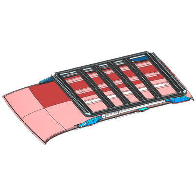 Porteur de bagages monté sur un toit en acier et en aluminium pour Toyota Land Cruiser LC200