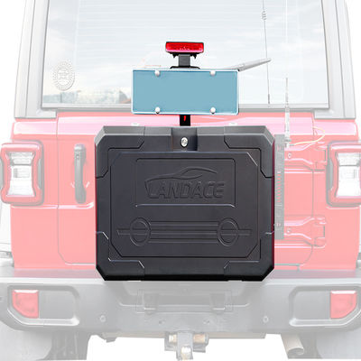 Panneau d'expansion de porte arrière montée arrière boîte à outils de stockage en aluminium pour Jeep