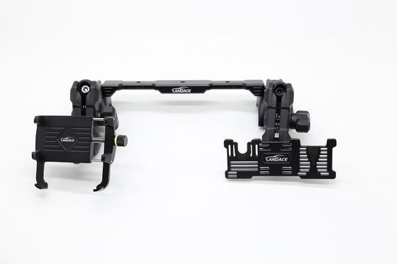 Porte-téléphone Dash à monture multiple + monture GoPro avec rail de glissement en aluminium, angle flexible pour Jeep Wrangler 2018-2022