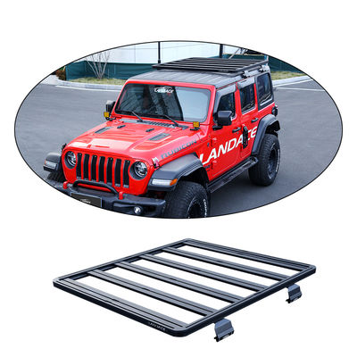 Installation rapide et facile Plateau de toit en alliage d'aluminium noir 4x4 pour Jeep Wrangler JL