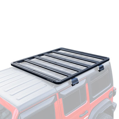 Installation rapide et facile Plateau de toit en alliage d'aluminium noir 4x4 pour Jeep Wrangler JL