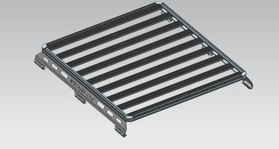 Capacité de chargement 300 kg Porteur de bagages sur le toit de voiture noir pour JK JL 4Runner Hilux Ranger