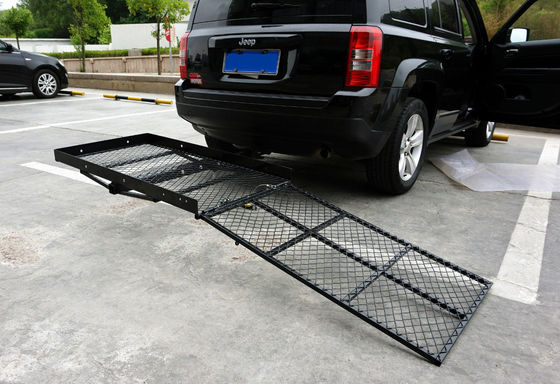Logo personnalisé Porteur de cargaison en forme de panier à accrochage pliable noir pour le transport lourd